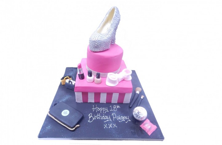 Victoria Secrets Tiered Cake with Extras